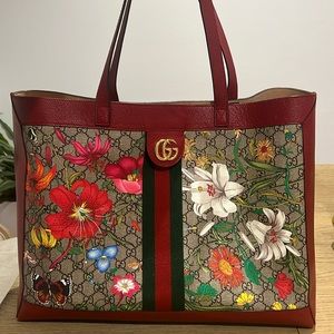 Gucci floral Tote bag